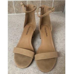 Nude Low Block Heel